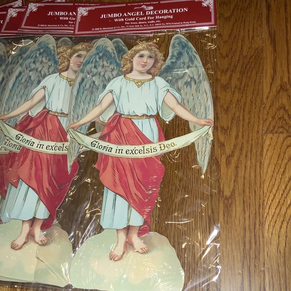 Christmas Gloria in Excelsis Deo by Shackman Angel Victorian Style Lot of 6 #B6 - Picture 2 of 6
